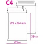 Poštovní taška C4 s krycí páskou – Zboží Živě