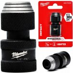 MILWAUKEE Shockwave adaptér na bit 1/2˝ čtyřhran > 1/4˝F – Sleviste.cz