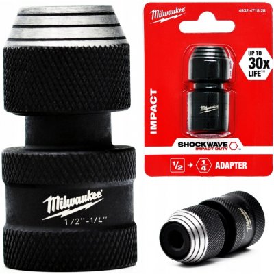 MILWAUKEE Shockwave adaptér na bit 1/2˝ čtyřhran > 1/4˝F – Sleviste.cz