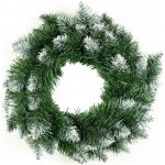DecoKing Vánoční věnec Christmaso XII zelený/bílý 50 cm