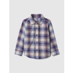 GAP Baby flanelová košile modrá – Zboží Dáma
