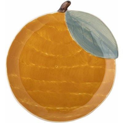 Bloomingville Keramický talíř Agnes Plate Orange 16 cm oranžová barva keramika – Hledejceny.cz