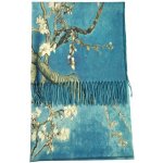 Classic Scarf vlněná šála Vincent van Gogh Mandlový květ Almond modrá – Zbozi.Blesk.cz