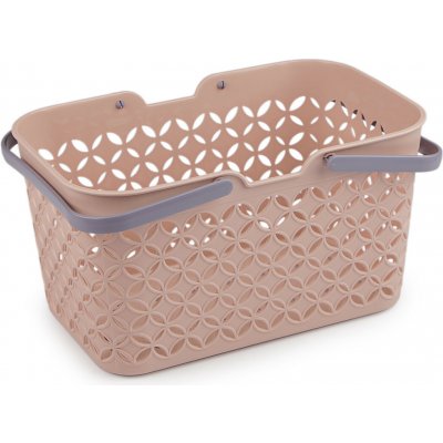 Prima-obchod Plastový košík 18,5x28 cm 12 pudrová – Sleviste.cz