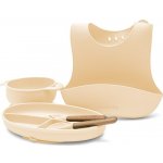 New Baby Dětská silikonová jídelní sada béžová – Hledejceny.cz