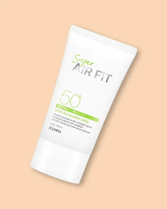 A´pieu Super Air Fit Daily Ex minerální opalovací fluid na obličej SPF50+ 50 ml