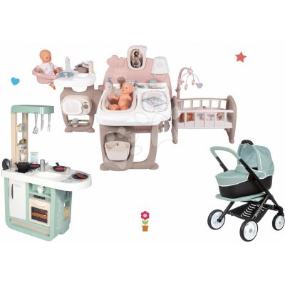 Smoby Large Doll's Play Center Natur D'Amour Baby Nurse – Hledejceny.cz