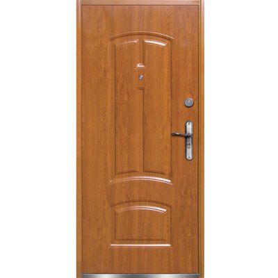 O.K. Doors Venkovní ocelové vchodové dveře RA40, 50W, zlatý dub, 90 P