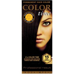 Color Time dlouhotrvající gelová barva na vlasy 15 tmavá čokoláda 85 ml