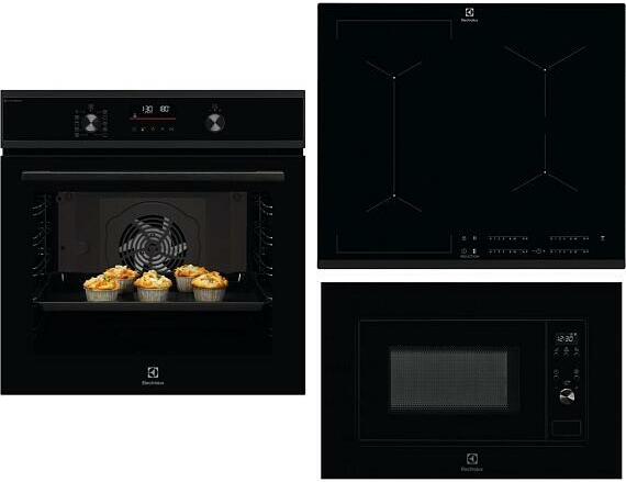 SET Electrolux EOD6F77H + EIV634 + 300 LMS2203EMK