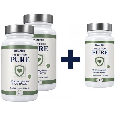 COLLAMEDIC Colostrum Pure 2 x 90 ks + 30 ks Pure colostra zdarma – Hledejceny.cz