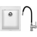 Sinks G8528 Set CUBE 410 Milk + FLEXIA /černá – Sleviste.cz