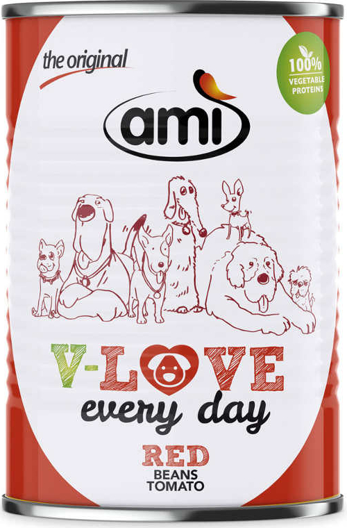 Ami Adult Dog V-LOVE Červená 400 g