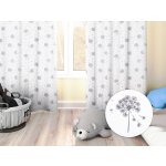Biante Dětský bavlněný závěs Sandra SA-189 Odkvetlé pampelišky 150x140 cm – Zboží Mobilmania