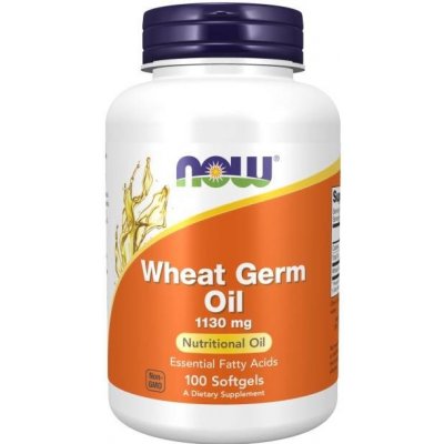 Now Foods Wheat Germ Oil olej z pšeničných klíčků 1130 mg 100 softgel kapslí – Hledejceny.cz