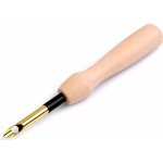 Dutá vyšívací jehla s dřevěnou rukojetí Ø3,5 mm, Ø5 mm Varianta: 2 (Ø5 mm) přírodní sv., Balení: 1 ks – Zboží Dáma