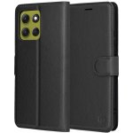 Techsuit Leather Folio knížkové Motorola Moto G86 černé – Zboží Živě