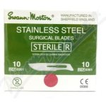 Swann Morton čepelka skalpelová 100 ks - č. 10 – Sleviste.cz
