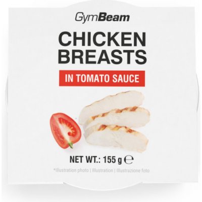 GymBeam Chicken breasts in tomato sauce 155 g – Zboží Mobilmania