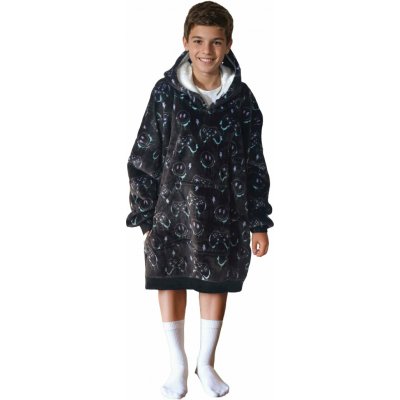 Cozy Noxxiez CH340 PC hráč potisk hřejivá televizní mikinová deka s kapucí – Sleviste.cz