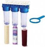 Trojitá víceúčelová filtrace Geyser 10"x2,5" Fe a Mn chlor bakt. na měkkou středně tvrdou vodu – Zboží Mobilmania