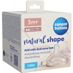 CANPOL BABIES Savička k lahvi Natural Shape 3m+ 2ks – Zboží Mobilmania