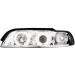 BMW E39 95-00 Přední světla Angel Eyes CCFL - Chromové