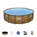 Bestway Power Steel Wood Swim Vista 4,88 x 1,22 m 56725 – Hledejceny.cz