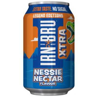 Irn-Bru Xtra Nessie Nectar sycený nápoj bez cukru s mystery příchutí 330 ml – Zboží Dáma