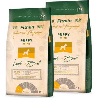 Fitmin Puppy Mini Lamb & Beef 2 x 12 kg