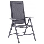 Sunfun Maja Zahradní křeslo polohovací, 68 x 61 x 110 cm, hliník textil, antracit, tmavě šedá – Zboží Dáma
