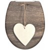 WC sedátko A-interiéry Wood Heart 82377