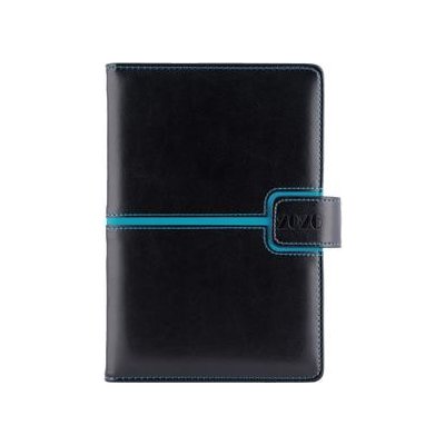 Magnetic A5 týdenní 2026 černá/tyrkysová – Zboží Živě