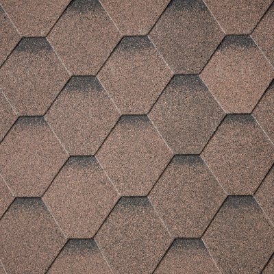 Tegola ECO ROOF Hexagonal hnědá 1m² – HobbyKompas.cz