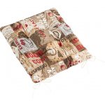 Bellatex prošívaný EMA Káva hnědá, červená 40 x 40 cm – Zboží Dáma