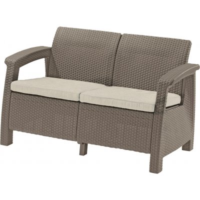 Keter Allibert Corfu Love Seat cappuccino / krémová – Hledejceny.cz