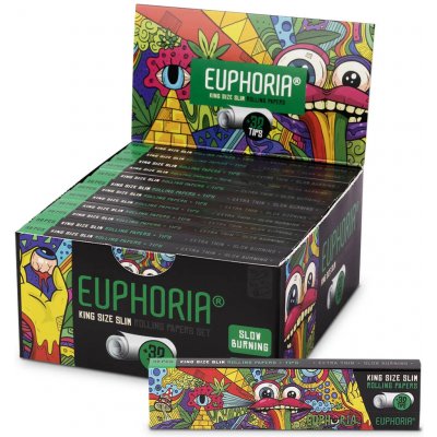 Euphoria Kingsize slim balící papírky Vibrant 32 papírků – Hledejceny.cz