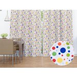 Biante Bavlněný závěs Sandra SA-006 Barevné puntíky na bílém 140x200 cm – Hledejceny.cz