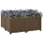 VidaXL Vyvýšený záhon 80 x 80 x 38 cm polypropylen – Hledejceny.cz