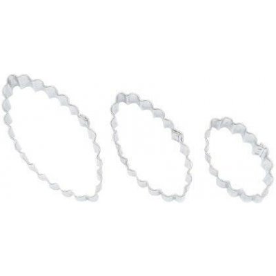 SMOLÍK vykraj.cukroví OVÁL zoubk.sada 3díl. – Zboží Dáma