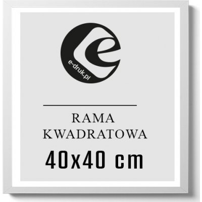 RÁMEČEK NA FOTOGRAFIE 40x40 BÍLÝ rám z plexiskla na fotografii plakát dárek mdf – Zboží Dáma