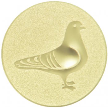 Emblém holub zlato 25 mm