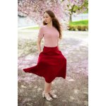 Mušelínová sukně Esmé vínová – Zboží Dáma