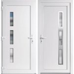 OknaDvereNaMiru.cz Vchodové dveře INOX Julie Bílá / Bílá 100 x 220 cm – Hledejceny.cz