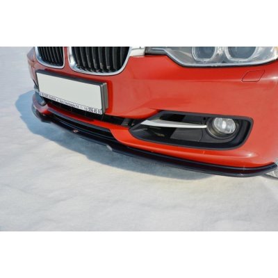 Maxton Design spoiler pod přední nárazník ver.1 pro BMW řada 3 F30, černý lesklý plast ABS – Zboží Mobilmania