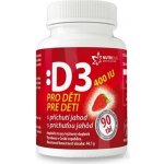 Nutricius Vitamín D3 400IU pro děti jahoda 90 tablet – Hledejceny.cz