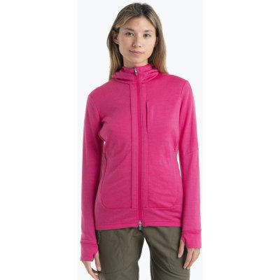 Icebreaker dámská trekingová bunda Quantum III Zip Hood tempo/electron pink/cb – Zboží Mobilmania