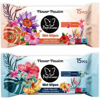 Flower Passion Vlhčené ubrousky 15 ks – Hledejceny.cz
