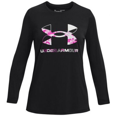 Under Armour dívčí tričko Tech Graphic Big Logo LS t-shirt černá