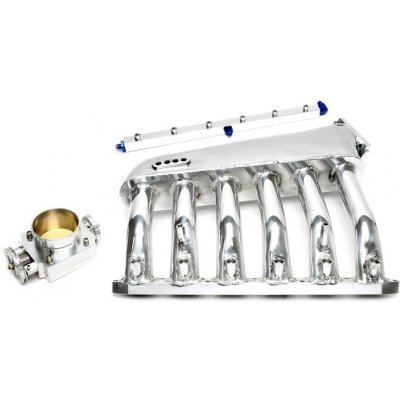 TA Technix sací svody BMW 3 E36 / E46, s motory M50+M52 pouze se single VANOS vč. klapky a palivové lišty - stříbrné – Hledejceny.cz